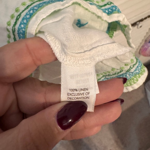 J. JILL Womens Linen Embroidered Boho Tank SZ XL - Picture 3 of 3